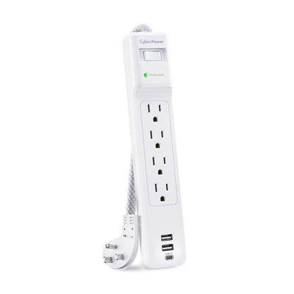 CyberPower 5 ft. 2 USB-A 1 USB-C 1500J 4-Outlet Surge Protector