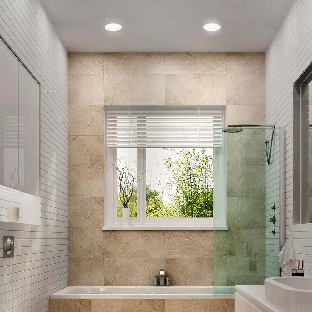 Commercial Electric 4" LED 3-Level Ultra Canless Recessed Light, Adjustable CCT