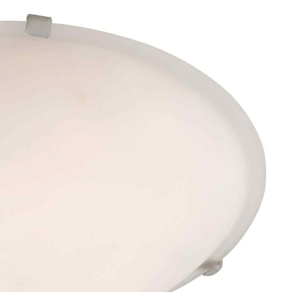 Bel Air Lighting Cullen Brushed Nickel Flush Mount Ceiling Light w/ Glass Shade