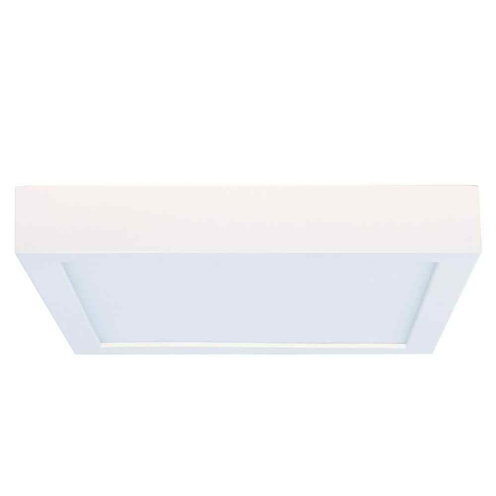 Bulbrite 5.5 in. White Round Flush Mount Ceiling Light w/ Plastic Shade PRI