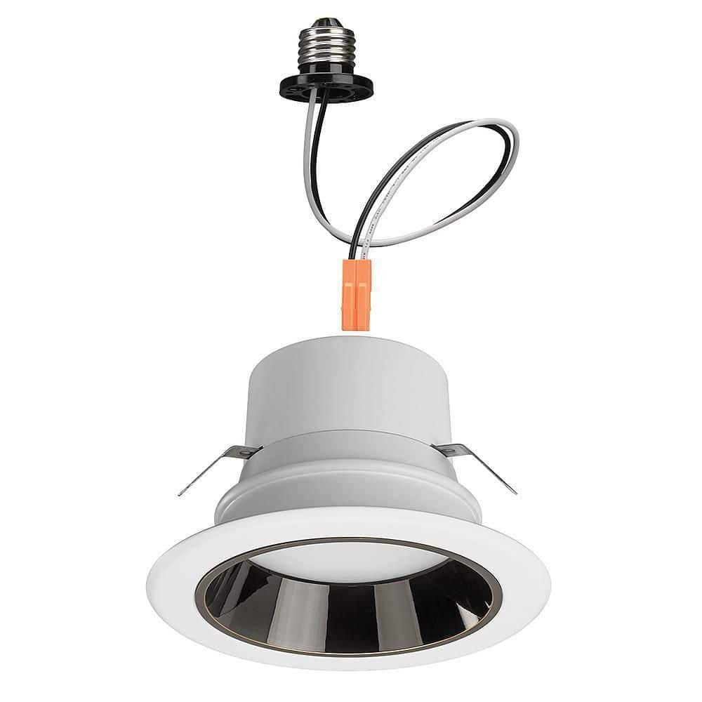 Commercial Electric 4 in. Adjustable LED Recessed Light Trim w/ 4 Trim Colors