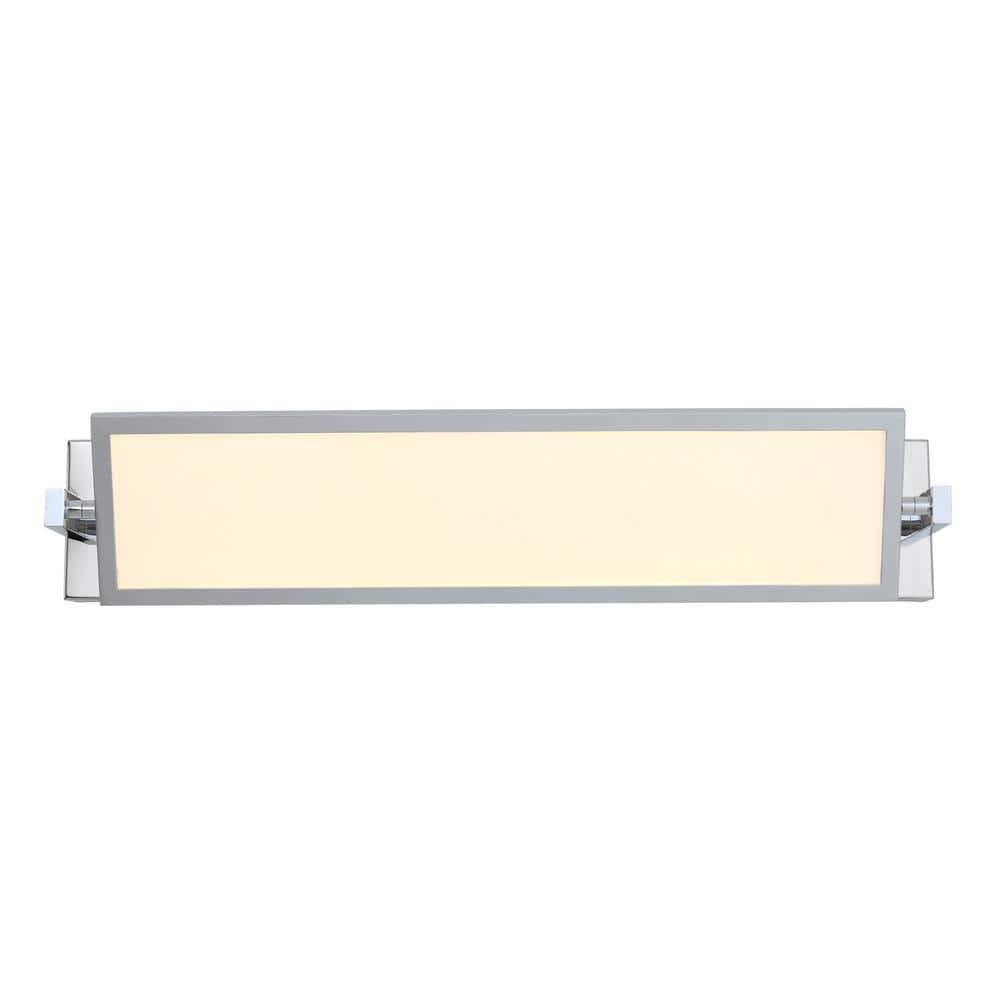 Artika Reflection 27 in. 1-Light Chrome Modern Integrated LED Vanity Light Bar