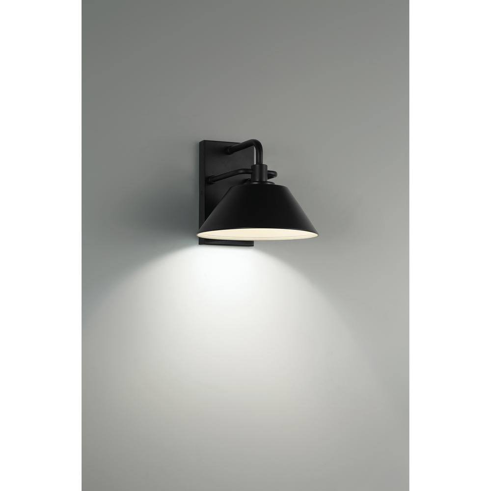 Access Lighting 1-Light Black LED Outdoor Wall Lantern Sconce 1-Pack