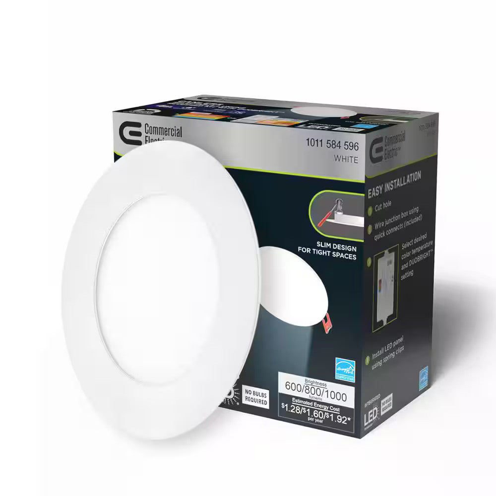 Commercial Electric Elite 4 in LED DuoBright Ultraslim Canless Recessed Lighting