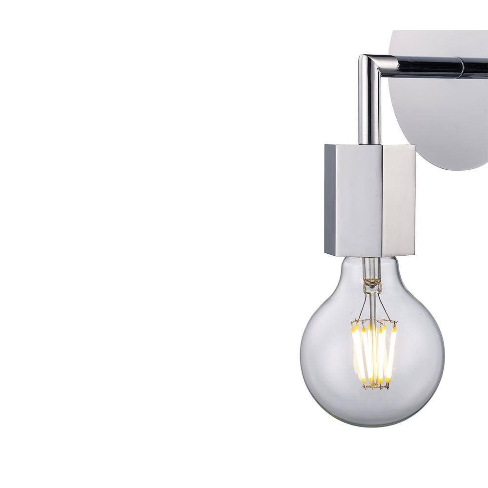 Bel Air Lighting Placerville 4.5 in. 1-Light Polished Chrome Bathroom Wall Light