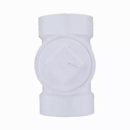 Charlotte Pipe 4 in. PVC DWV Cleanout Tee with Plug Fitting PVC 00444X 1200HD