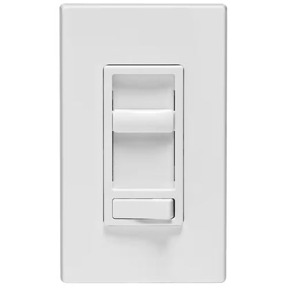1 PACK Leviton SureSlide Slide Dimmers with Preset Switch White
