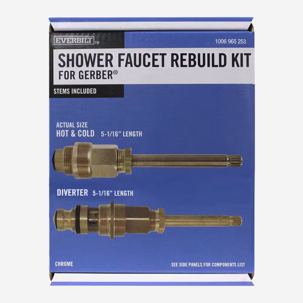3-Handle Shower Valve Rebuild Kit for Gerber Tub/Shower Faucets Replaces 87-215