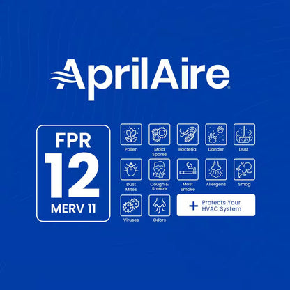 Aprilaire 16 x 25 x 4 410 Air Cleaner Filter MERV 11 Whole-House Air Purifier