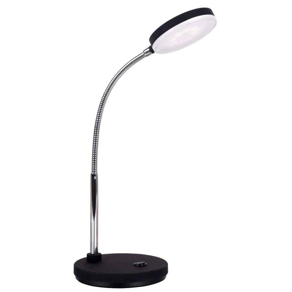 Bostitch Metal Gooseneck LED Desk Lamp, 5.5W in Black