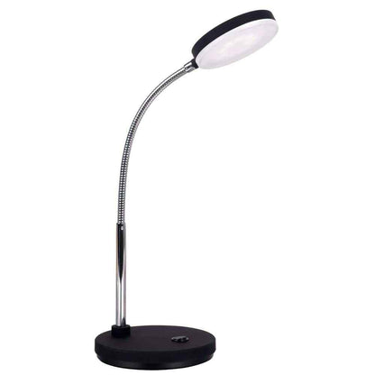 Bostitch Metal Gooseneck LED Desk Lamp, 5.5W in Black