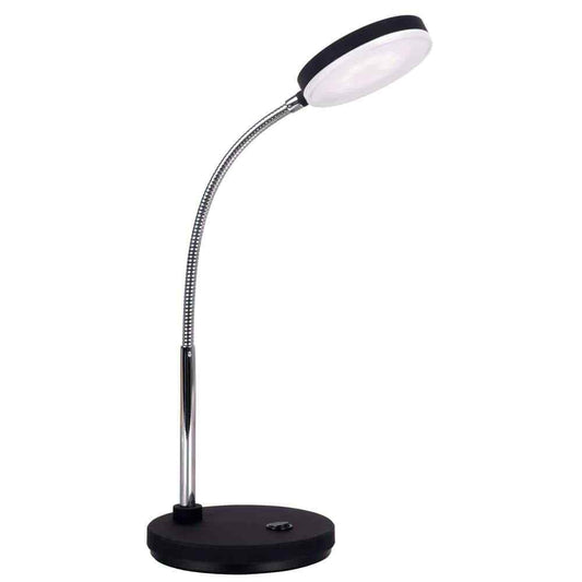 Bostitch Metal Gooseneck LED Desk Lamp, 5.5W in Black