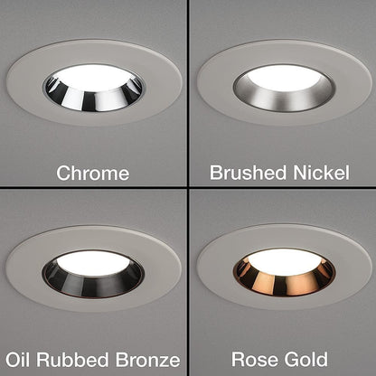Commercial Electric 4 in. Adjustable LED Recessed Light Trim w/ 4 Trim Colors