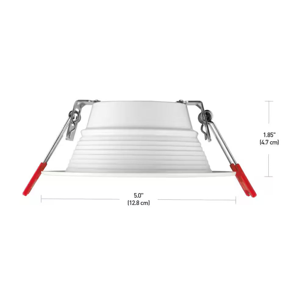 Commercial Electric LED DuoBright Deep Baffle Canless Recessed Light 4" 92223