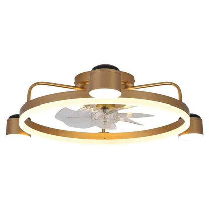 Bella Depot Starry Night LED Indoor Gold Ceiling Fan  Dimmable Light and Remote 