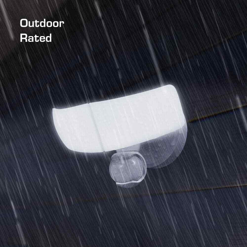 Defiant MaxDetect Motion Wired 2-Head LED Security Flood Light, White, Outdoor