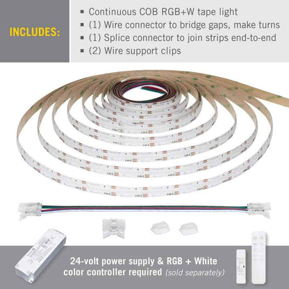 Armacost Lighting RibbonFlex Pro 24V White 16.4 ft. Dimmable Cuttable LED Tape