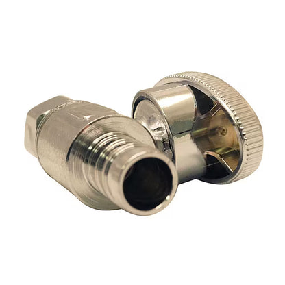 6 Pk Apollo APXVS1238C6JR 1/2" Brass PEX-B Barb x 3/8" Comp Straight Stop Valve