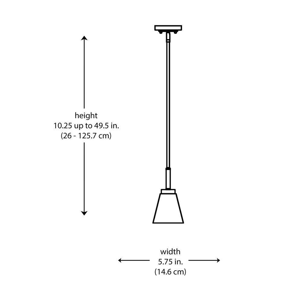 Bel Air Lighting Fifer Brushed Nickel Mini Pendant Light w/ Frosted Glass