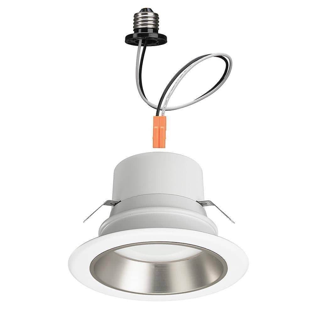 Commercial Electric 4 in. Adjustable LED Recessed Light Trim w/ 4 Trim Colors