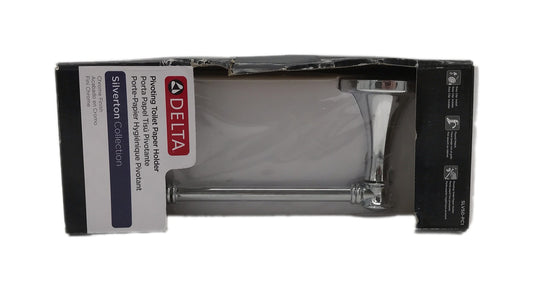 Delta Silverton Wall Mount Pivot Arm Toilet Paper Holder in Polished Chrome