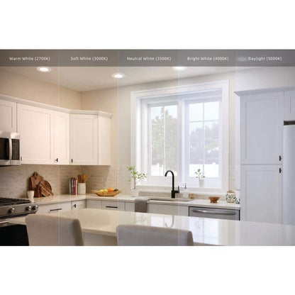 *4-PACK* C.E. 5/6 in. Integrated LED White Dimmable Recessed Light Trim