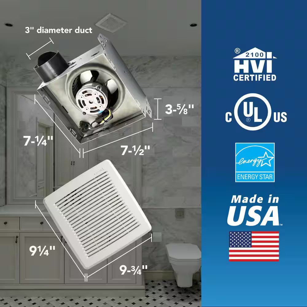 Broan-NuTone 696NE Bathroom Exhaust Fan 50 CFM Wall/Ceiling ENERGY STAR