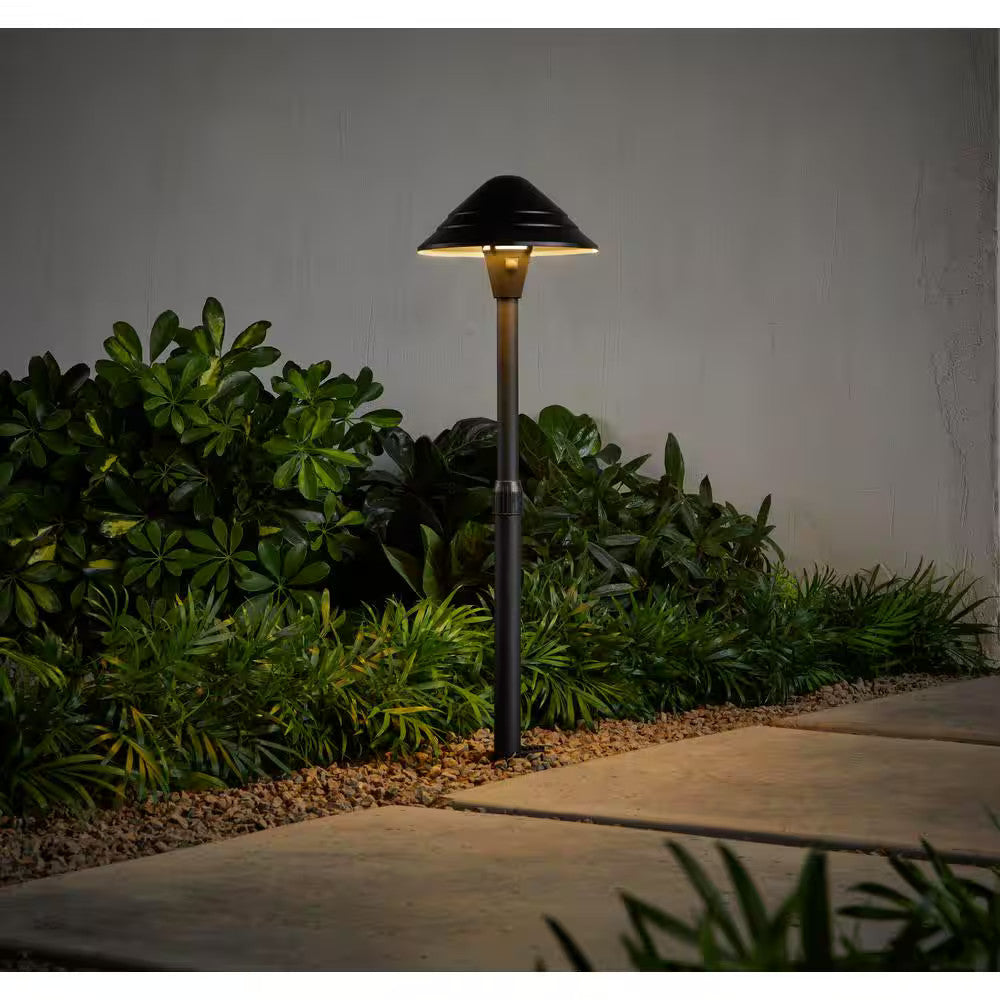 100 Lumen Low Voltage Black Plug-in Integrated LED Landscape Path Light Kit