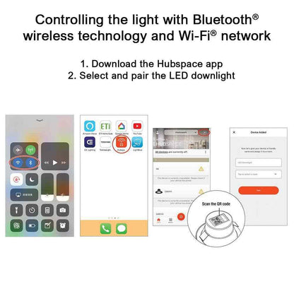 CE 5 in/6 in. SMART Integrated LED Recessed Light Trim Wireless Hubspace