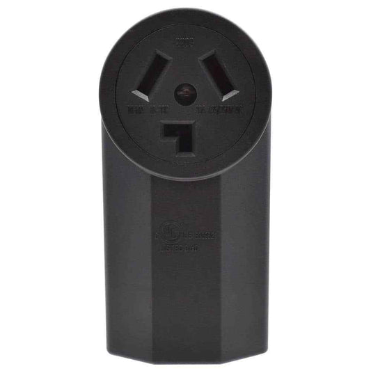 30 Amp 125/250V NEMA 10-30R Surface Mount Power outlet Straight Blade Range