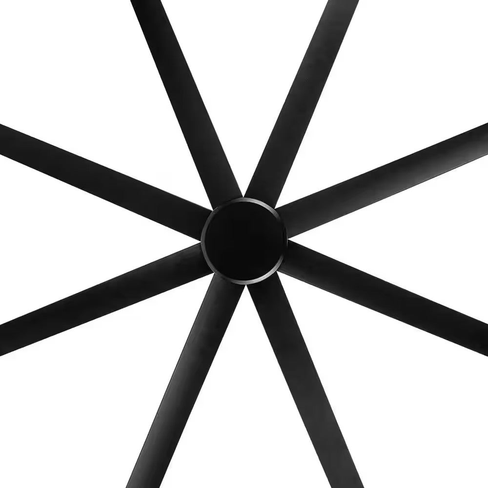 Breezary Melissa 72" 6 Fan Speeds Ceiling Fan, Black w Remote Control Included