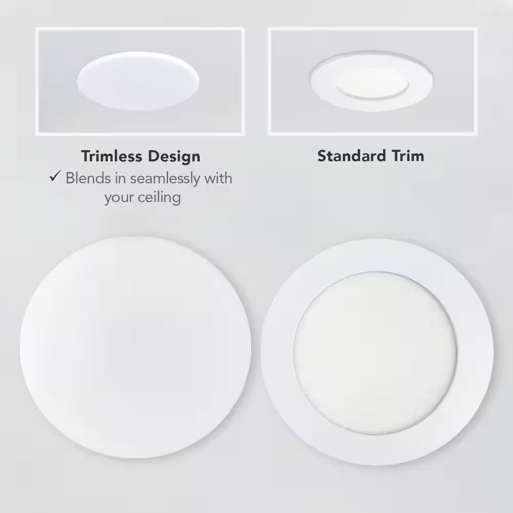 Commercial Electric 6" LED InfinitiEdge Recessed Retrofit Light Trim Adjust CCT