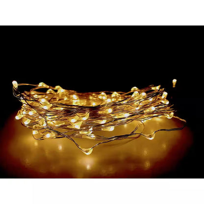20 ft. 100-LED Integrated LED Solar Copper String Light