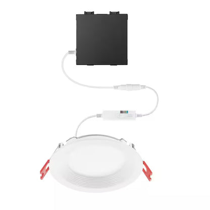 Commercial Electric Premium 4" LED Baffle Canless Recessed Adjust CCT and Lumen