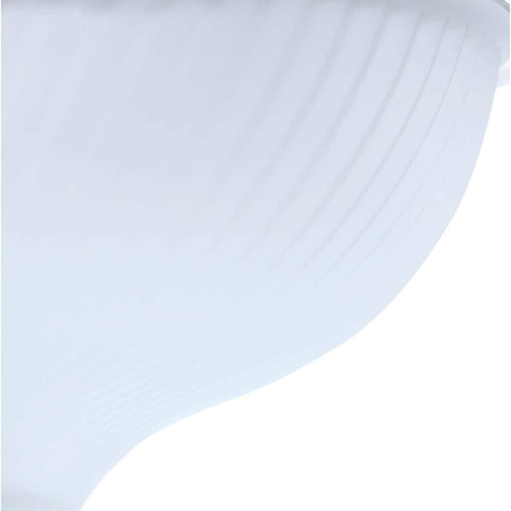 *2-PACK* Hampton Bay 11" 2-Light Brushed Nickel Flush Mount Frosted Glass Shade