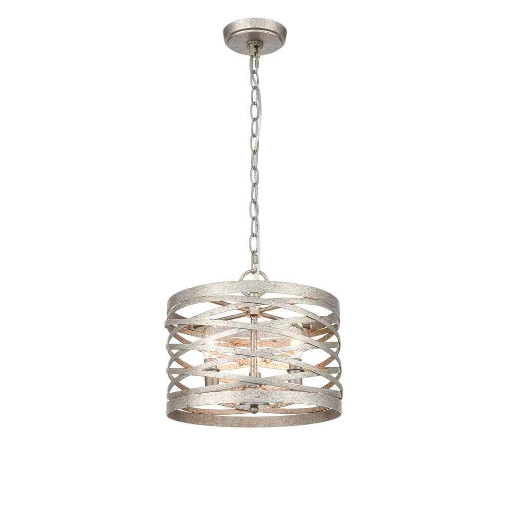 929 LIGHTING 9 in. 2-Light Antique Nickel Pendant 170022-AN