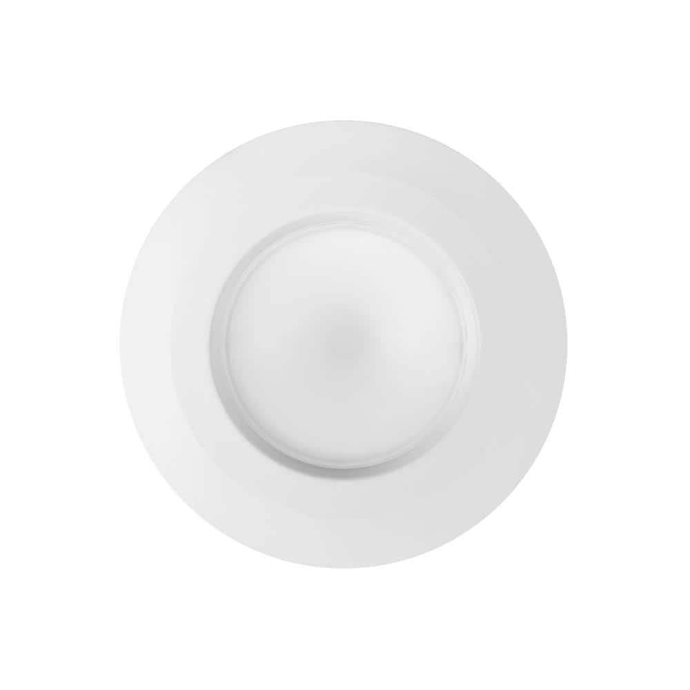 4-PACK C.E. 5/6 in. Integrated LED White Dimmable Recessed Light Trim