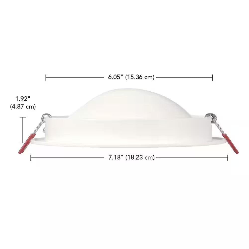 Commercial Electric 6 in Color Changing Directional Light Recessed Kit, White