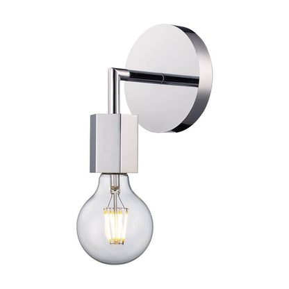 Bel Air Lighting Placerville 4.5 in. 1-Light Polished Chrome Bathroom Wall Light