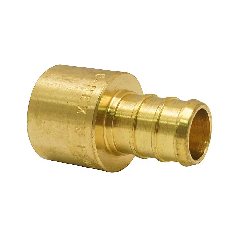 Apollo 1/2 in. Brass PEX-B Barb x 1/2 in. Female Copper Sweat Adapter 10-Pack