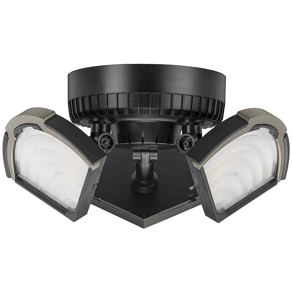 Commercial Electric Flush Mount Ceiling Light 10" LED Output 4000 Lumens Black