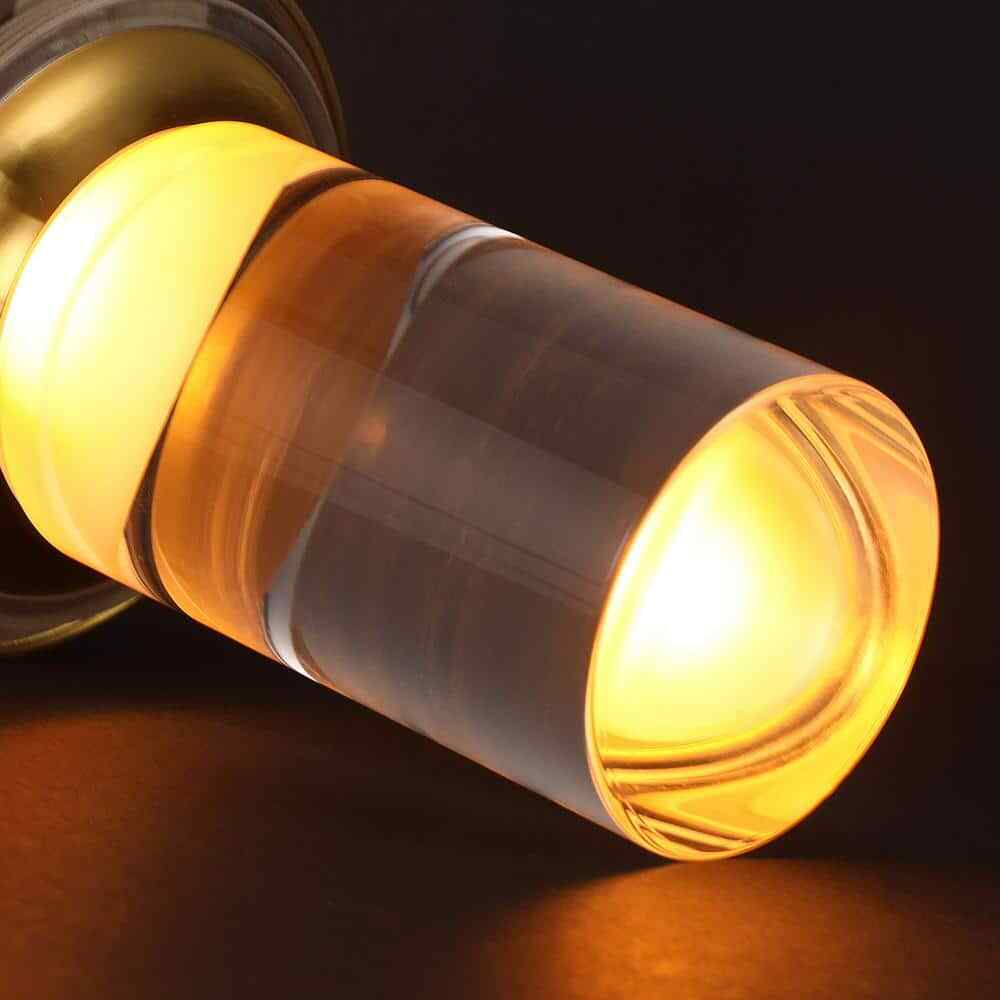 7 in. Outdoor/Indoor Dimmable Touch Control Industrial Gold Portable Table Lamp