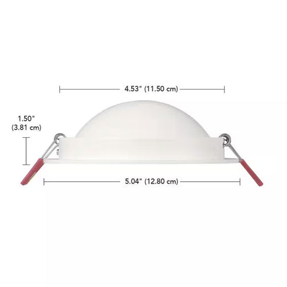 Commercial Electric 4" LED 3-Level Ultra Canless Recessed Light, Adjustable CCT