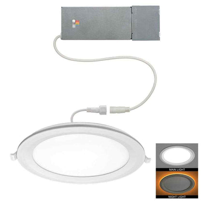 Commercial Electric 8" Canless LED Recessed Light Trim Adjustable CCT