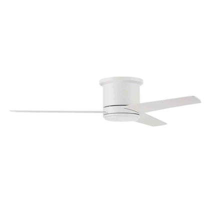 Cole 52 in. Hugger Indoor/Outdoor White Ceiling Fan w/ LED Light and Remote