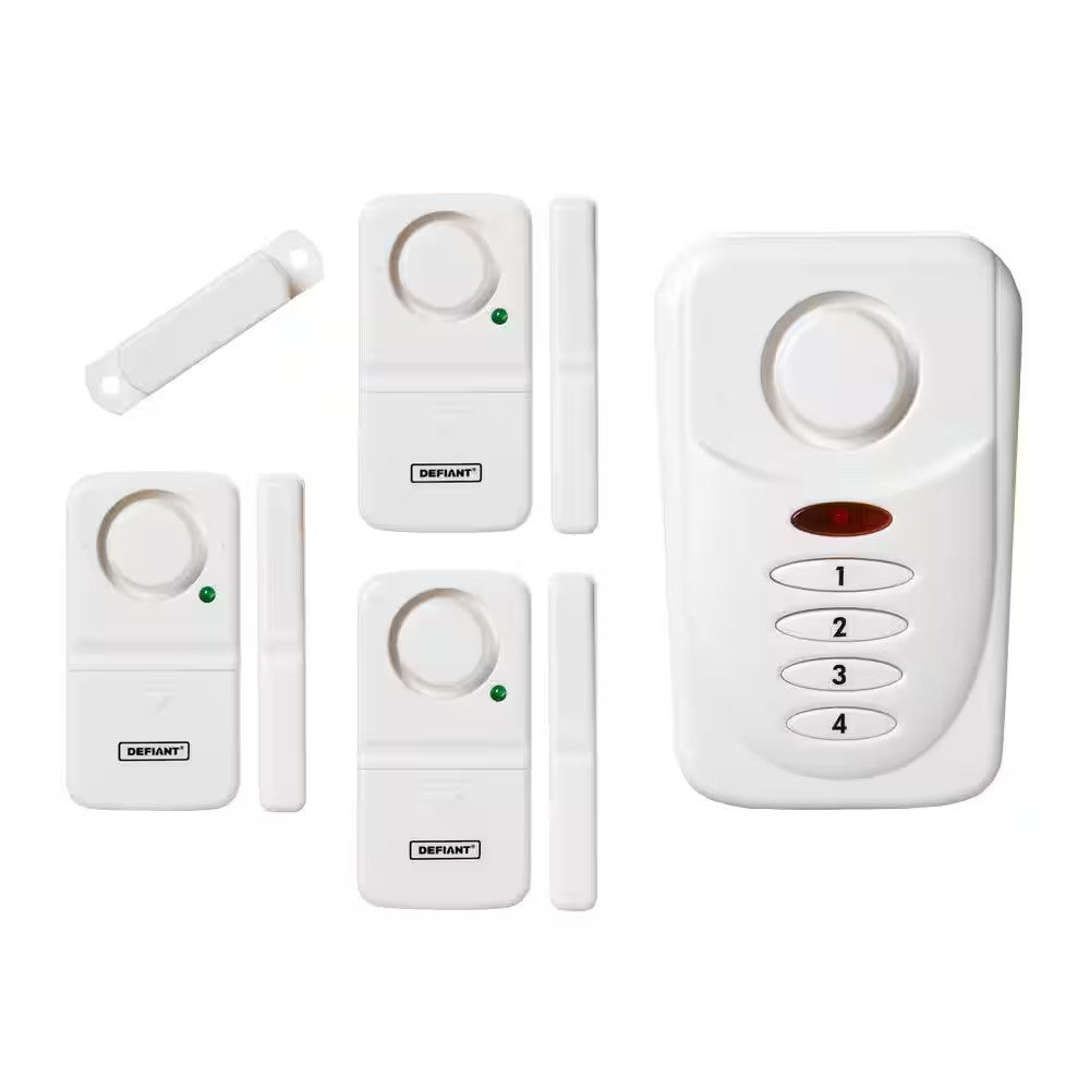 Defiant Wireless Home Security Door/Window Alarm Kit