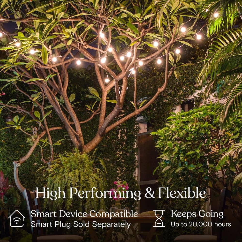 Brightech Ambience Pro LED String Lights - 26 Ft Patio Lights Outdoor Waterproof