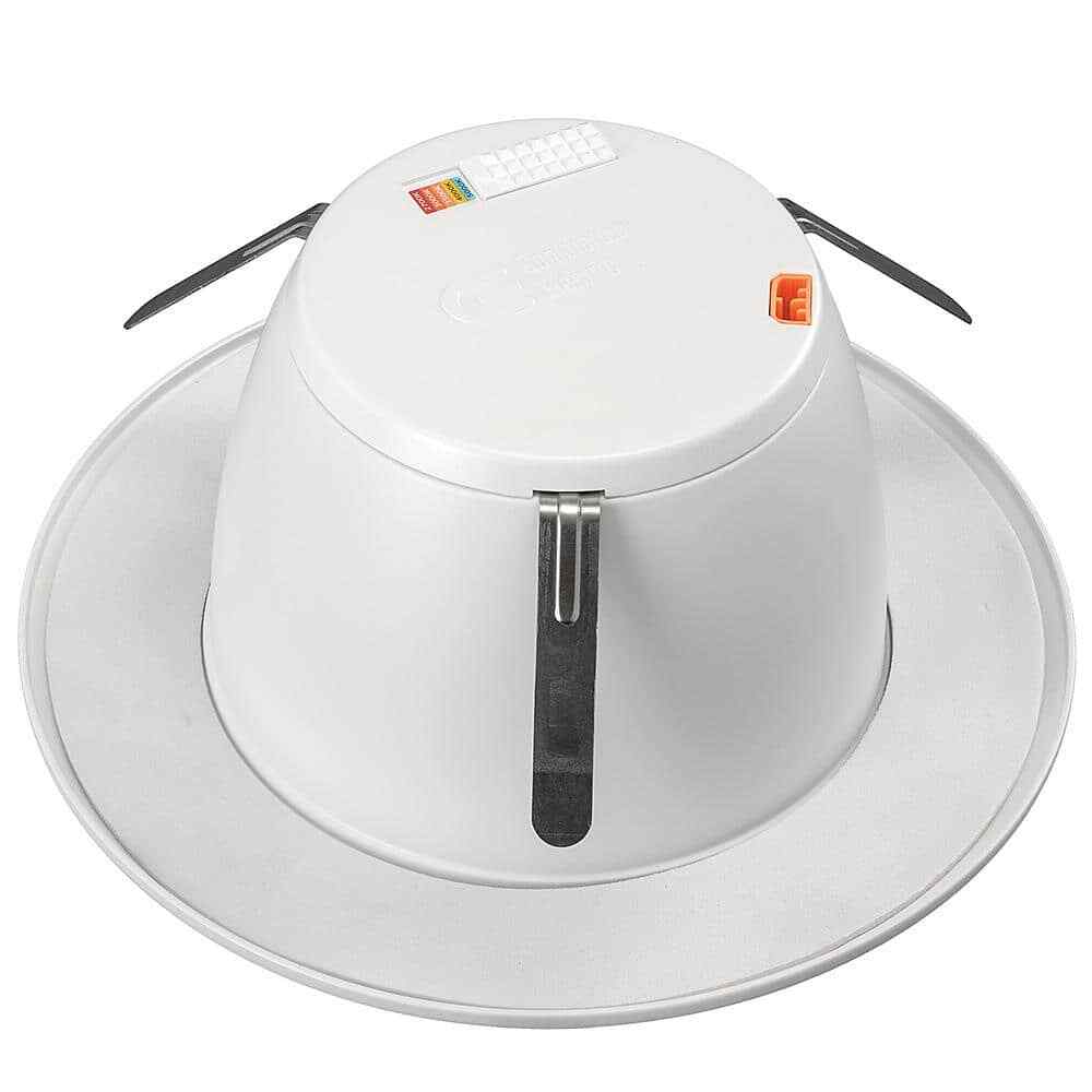 CE 6 in. Deep Baffle Adjustable CCT LED Recessed Light Trim Wet Rated Dimmable