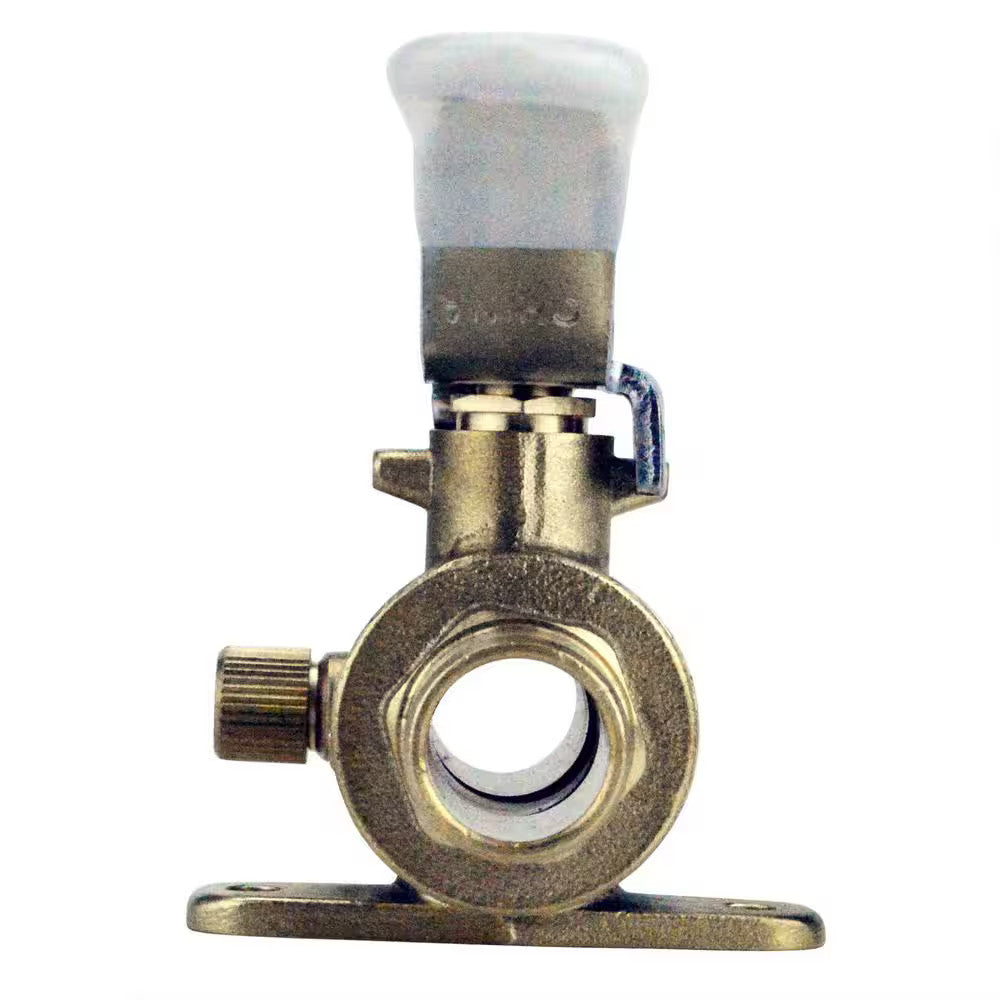 Apollo 3/4 in. Brass PEX-B Barb Ball Valve with Drain and Mounting Pad