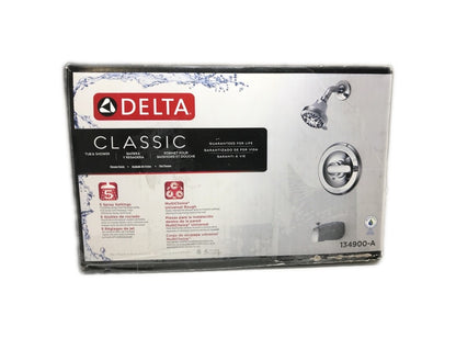 Delta Classic Single-Handle 5-Spray Tub and Shower Faucet, Chrome Valve Included